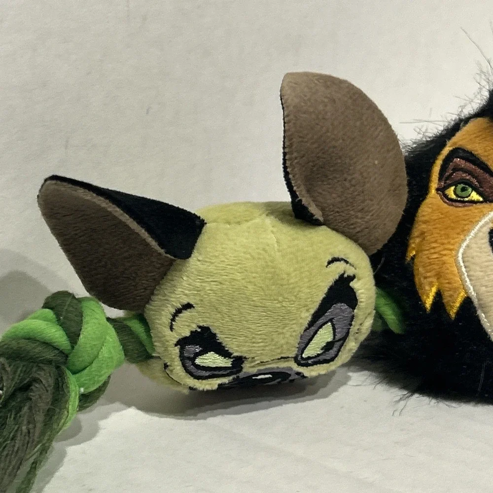 Fetch For Pets Disney Lion King Scar & Hyena Squeaking Rope Dog Toy D1